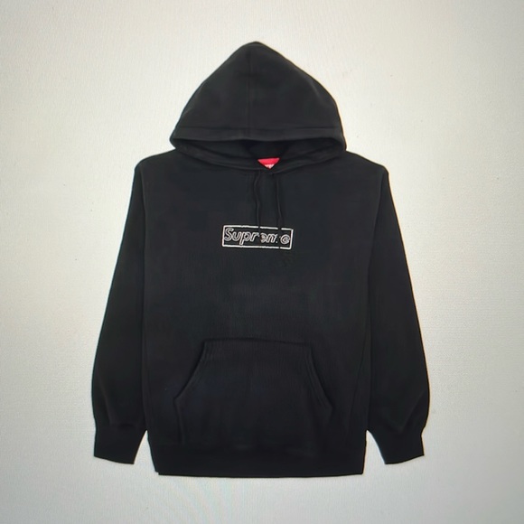 Supreme KAWS Chalk Logo Hooded Sweatshirt Sweaters